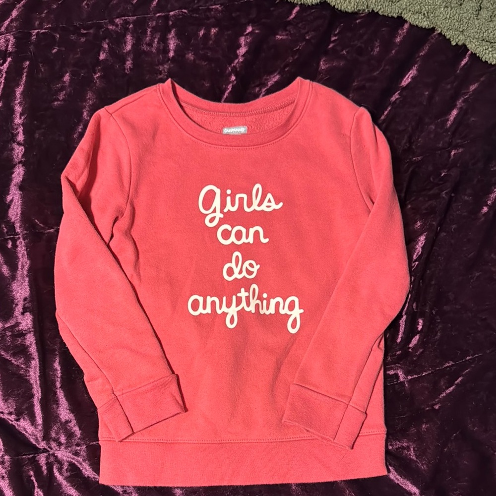 Garanimals Pink and White Sweatshirt Casual Comfort
